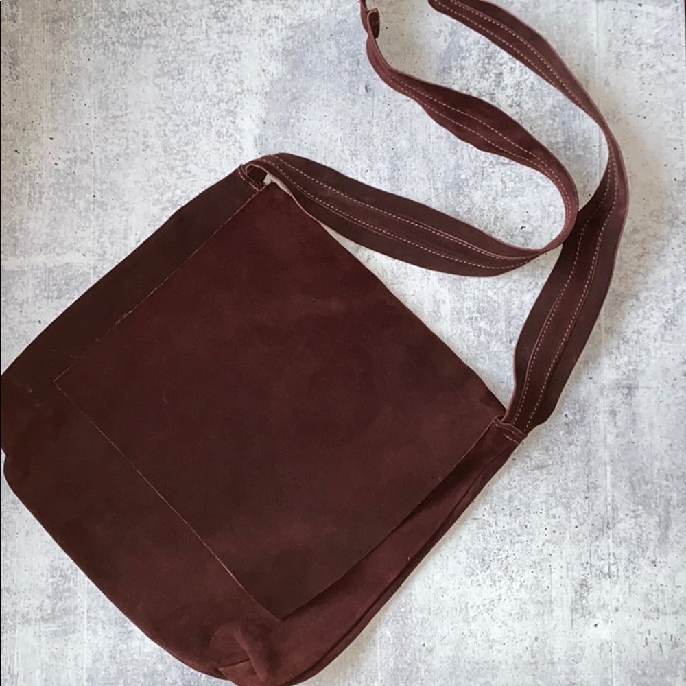 Italian Suede Messenger Bag
